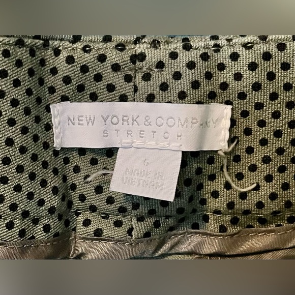 New York & Company Polka Dot Ankle Pants - Picture 2 of 7